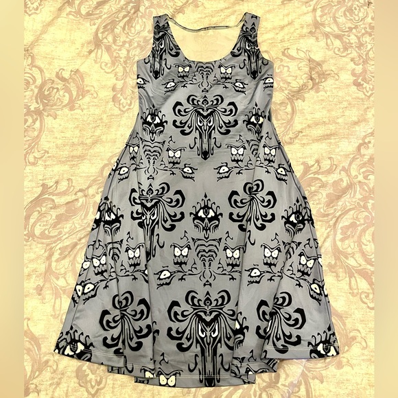 Custom Made Disney Haunted Mansion Wallpaper Dress - Picture 1 of 2